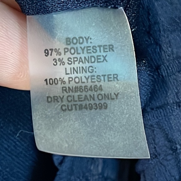 JULIA JORDAN TEXTURED OPEN BACK FIT & FLARE MIDI DRESS NAVY BLUE SIZE 12 - Picture 11 of 11